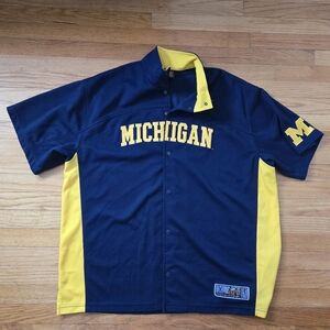 Michigan Wolverines Nike Basketball Warm Up Jacket Men’s XL Snap Down